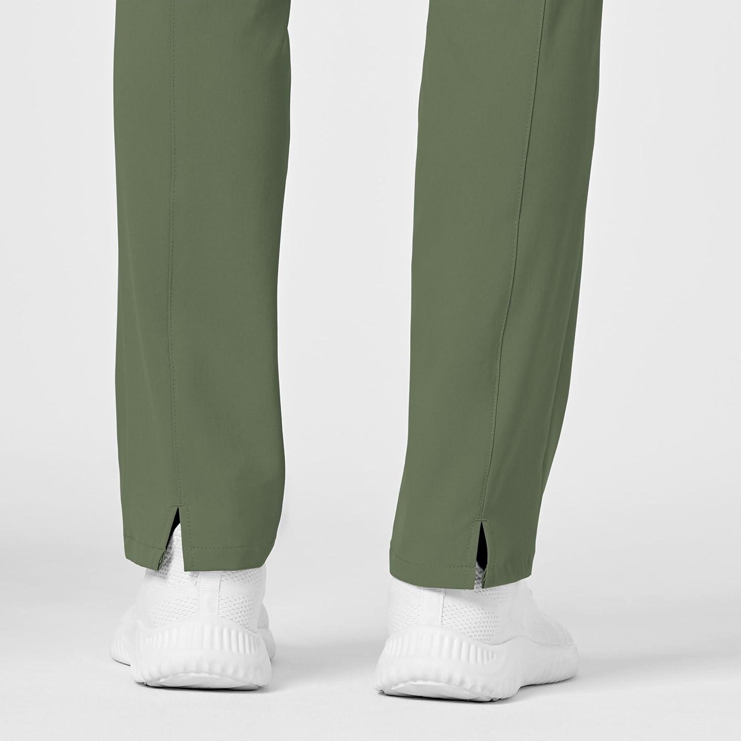 Renew Women’s High Waist Slim Leg Scrub Pant(Olive)