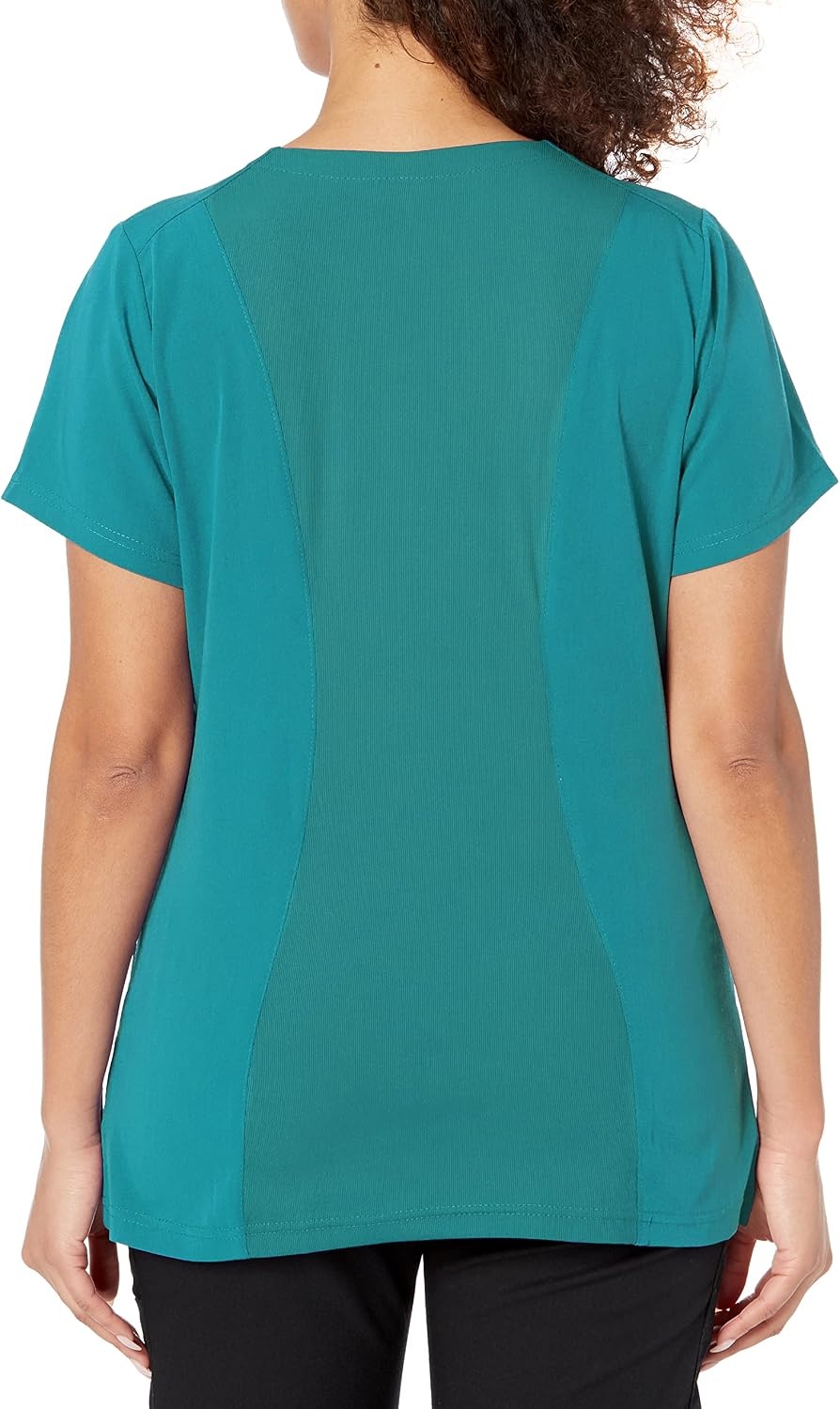 Wink Women’s Women’s Flex Back V-Neck Scrub Top(Teal Blue)