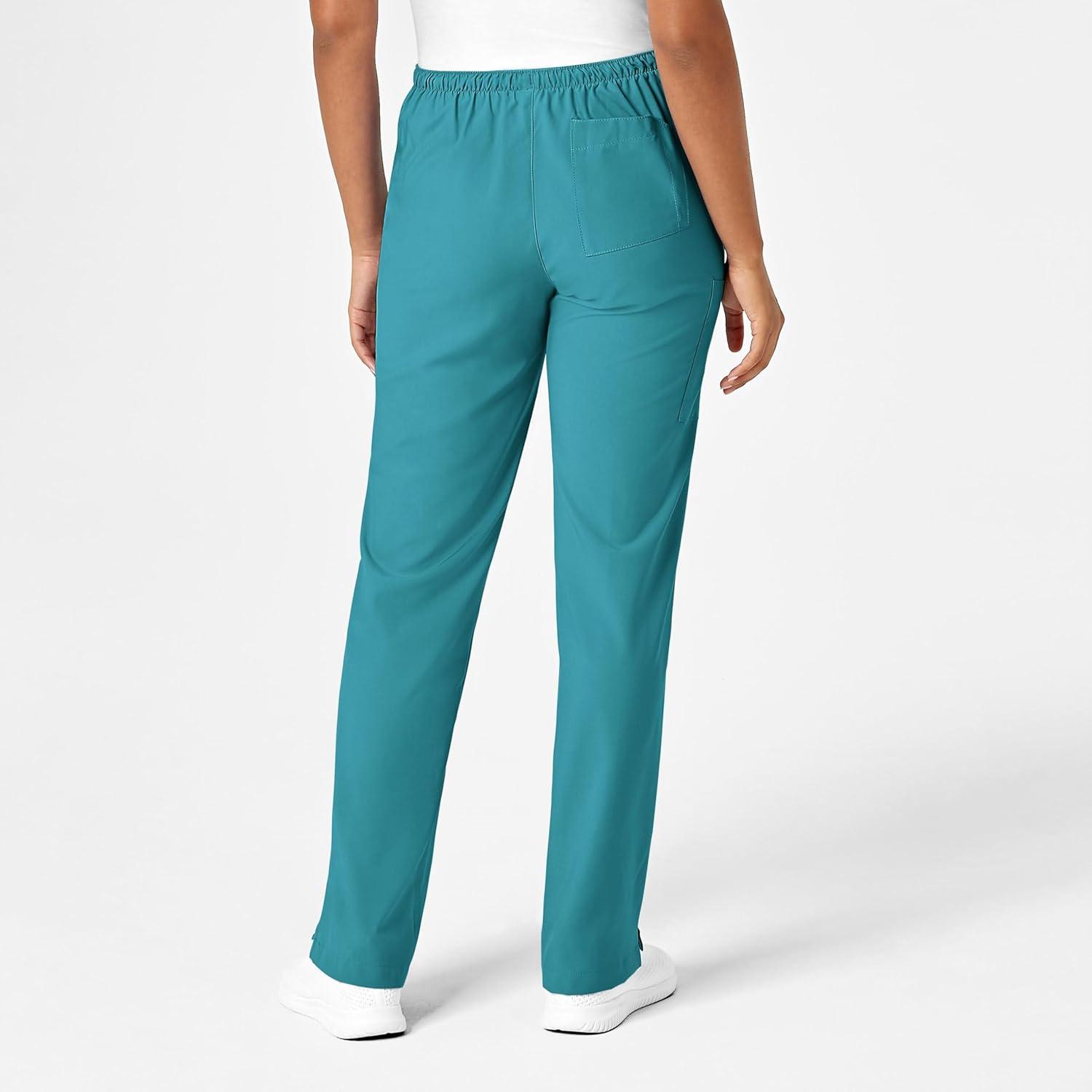 WonderWink Petite Women’s Drawstring Pant(Teal Blue)