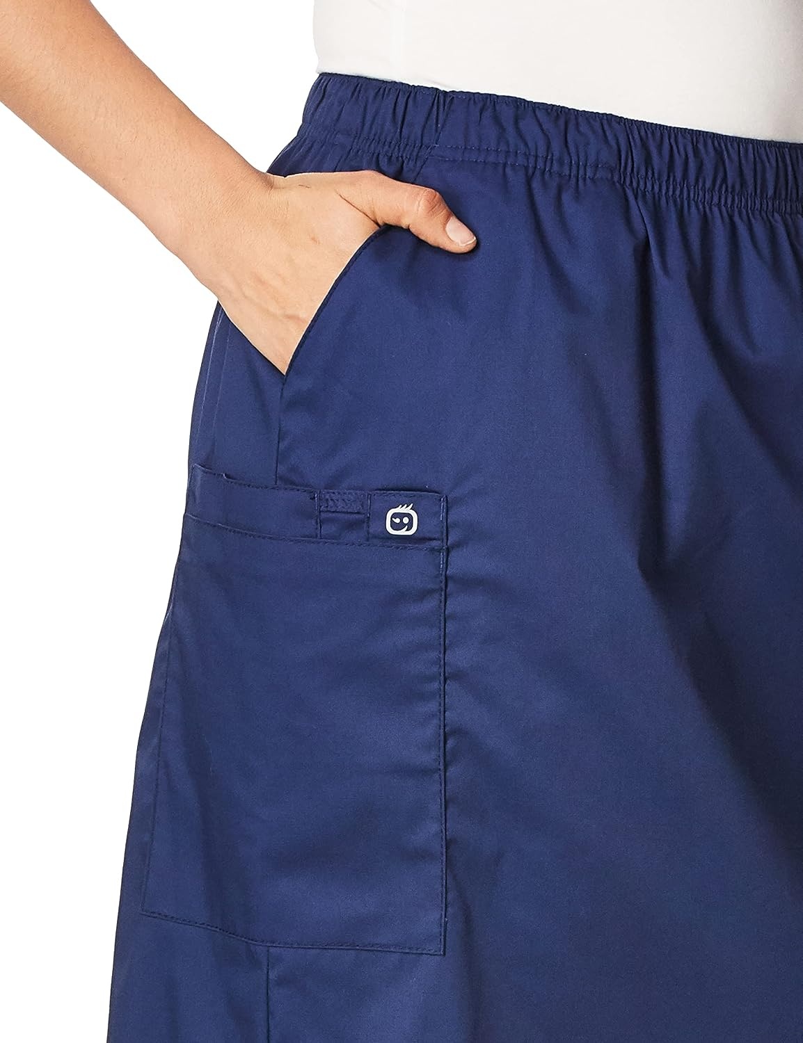 WINK WonderWORK Women’s Pull On Cargo Skirt(Navy)