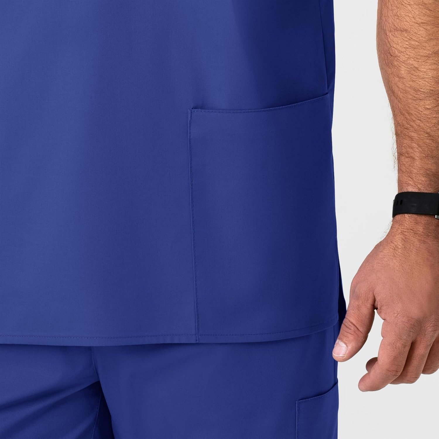 WonderWink Men’s Big Wonderwork Big Men’s V Neck Scrub Top(Galaxy Blue)