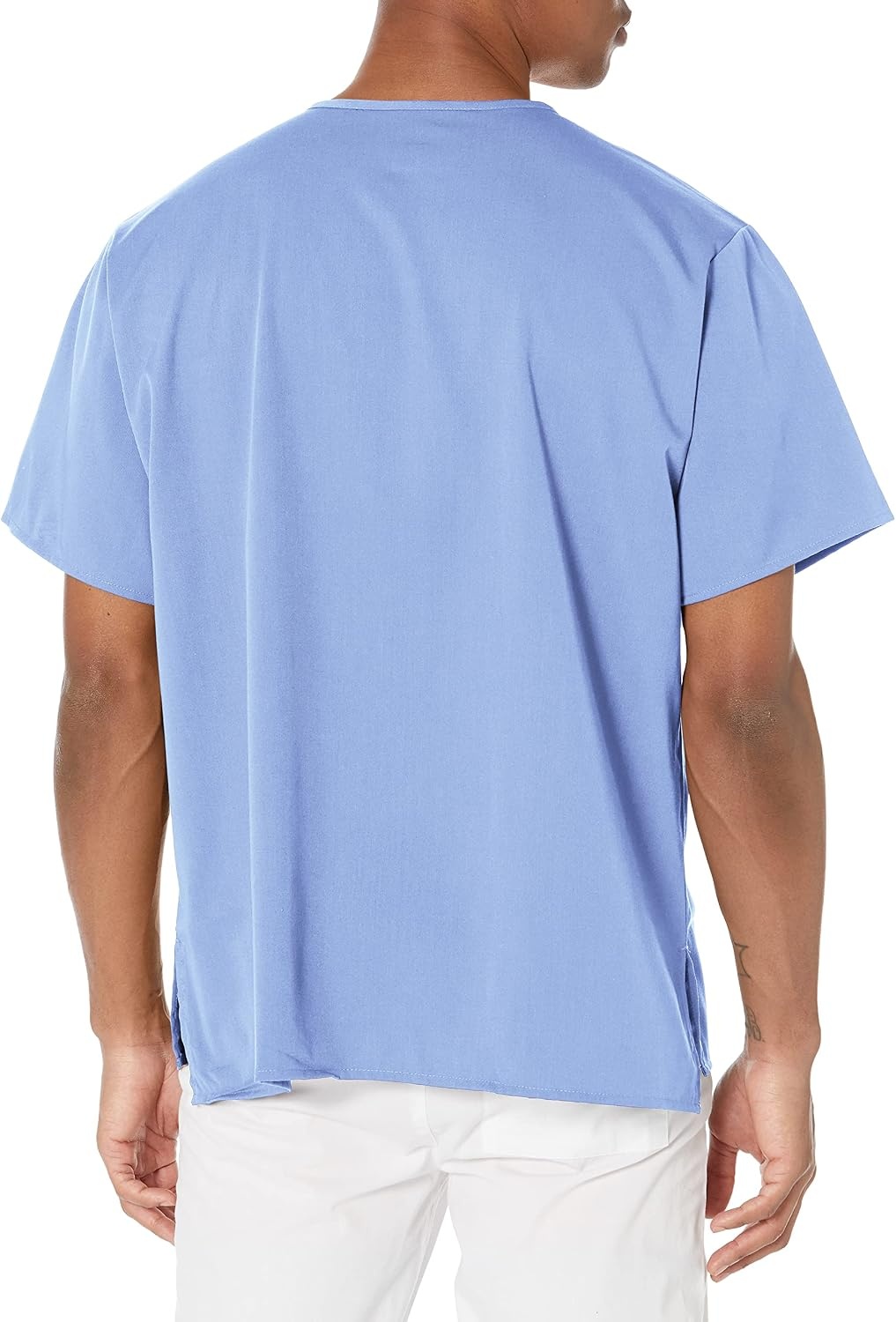 Wink Men’s Men’s V-Neck Scrub Top(Ceil Blue)