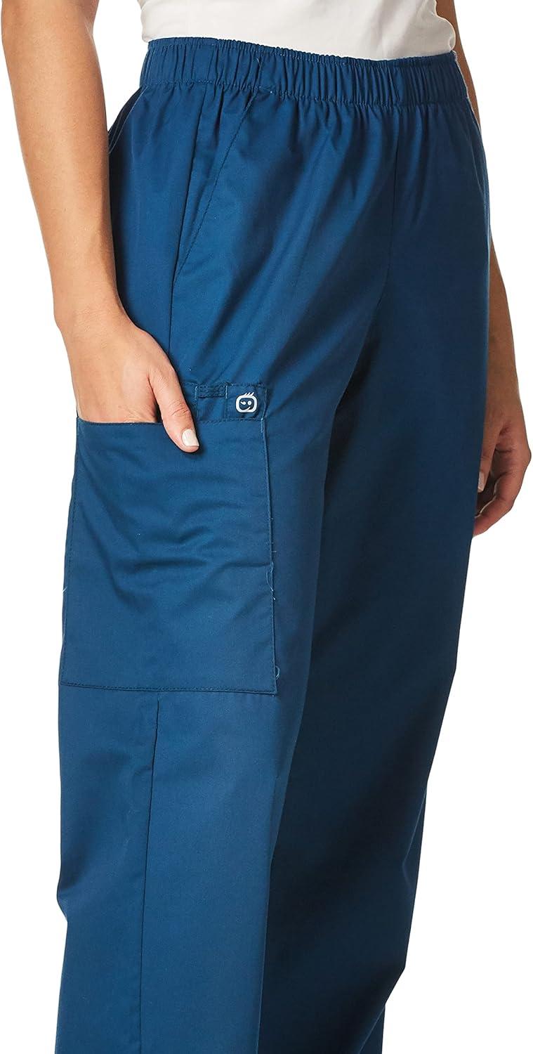 WonderWink Women’s Tall Wonderwork Women’s Pull-On Cargo Scrub Pant Tall(Caribbean)