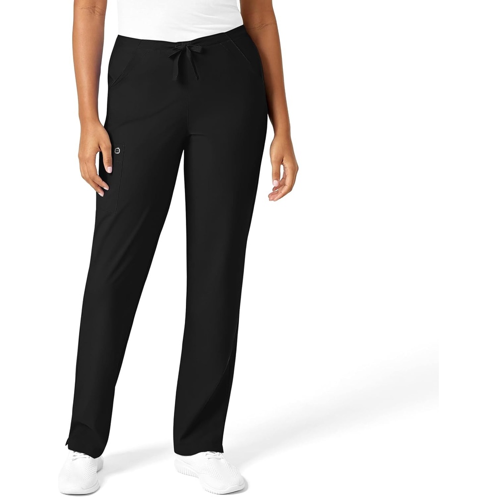 WINK W123 Women’s Drawstring Scrub Pant(Black)