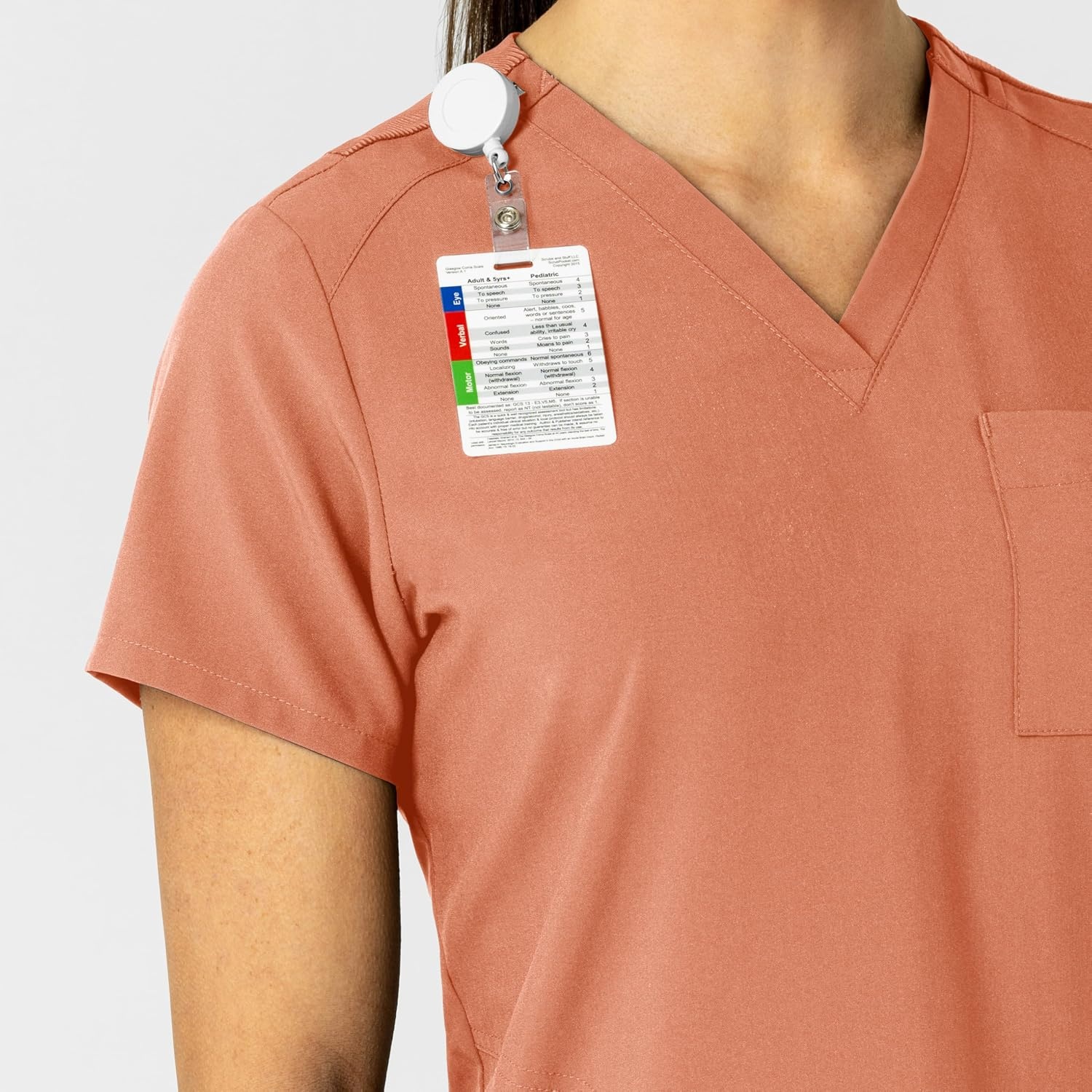 WonderWink Women’s Scrub Top(Terracotta)