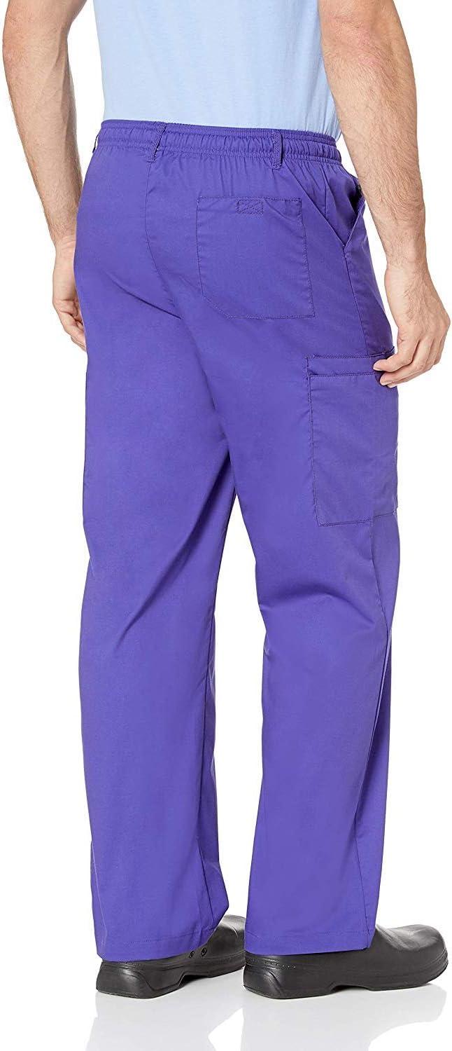 Wink WonderWORK Scrubs for Men, Cargo Scrub Pants(Grape)