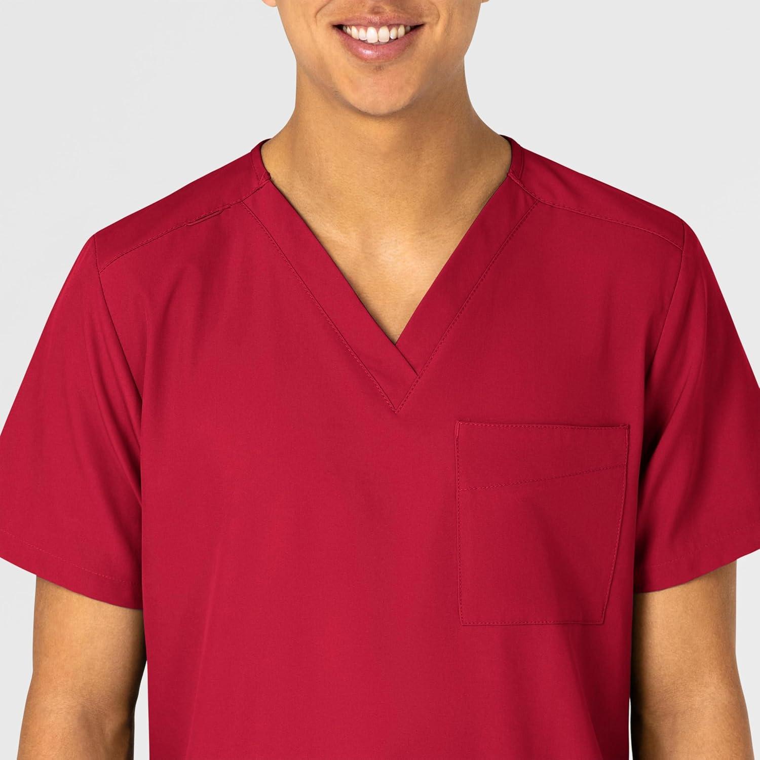 WonderWink Womens 4-Pocket Utility Top(Red)