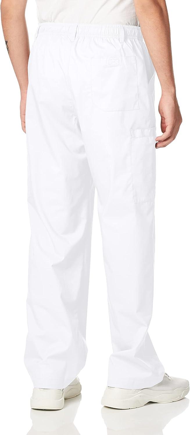 Wink WonderWORK Scrubs for Men, Cargo Scrub Pants(White)