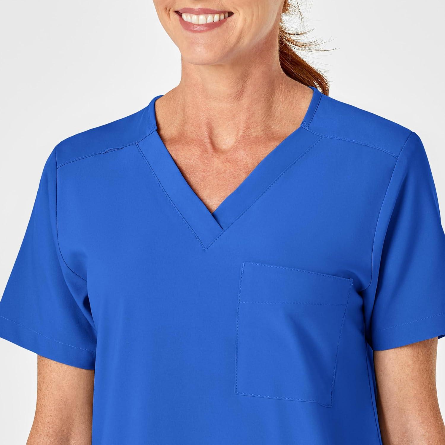 WonderWink Womens 4-Pocket Utility Top(Royal)