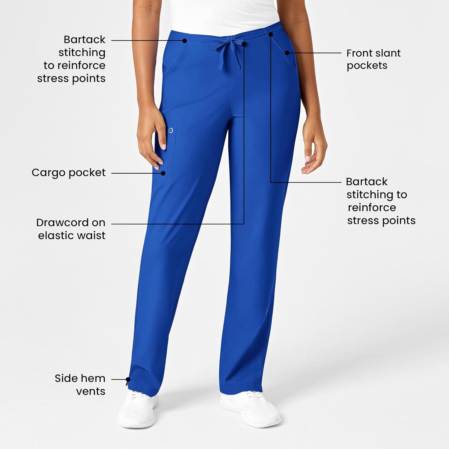 WonderWink Petite Women’s Drawstring Pant(Royal)