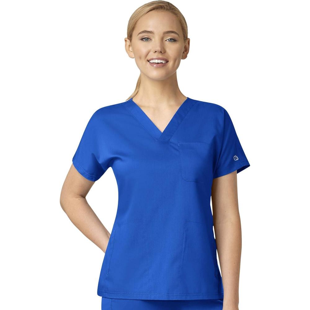 WonderWink Womens Women’s Dolman Scrub Top(Royal)