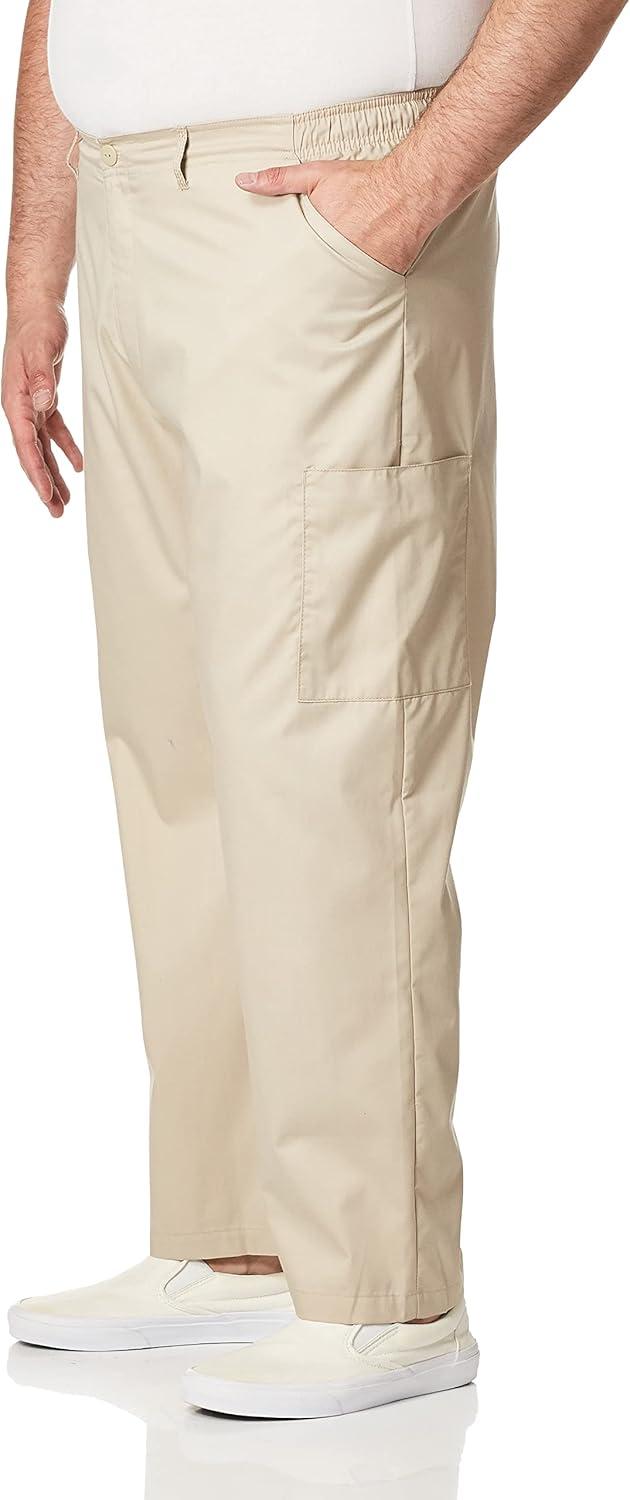 Wink WonderWORK Scrubs for Men, Cargo Scrub Pants(Khaki)