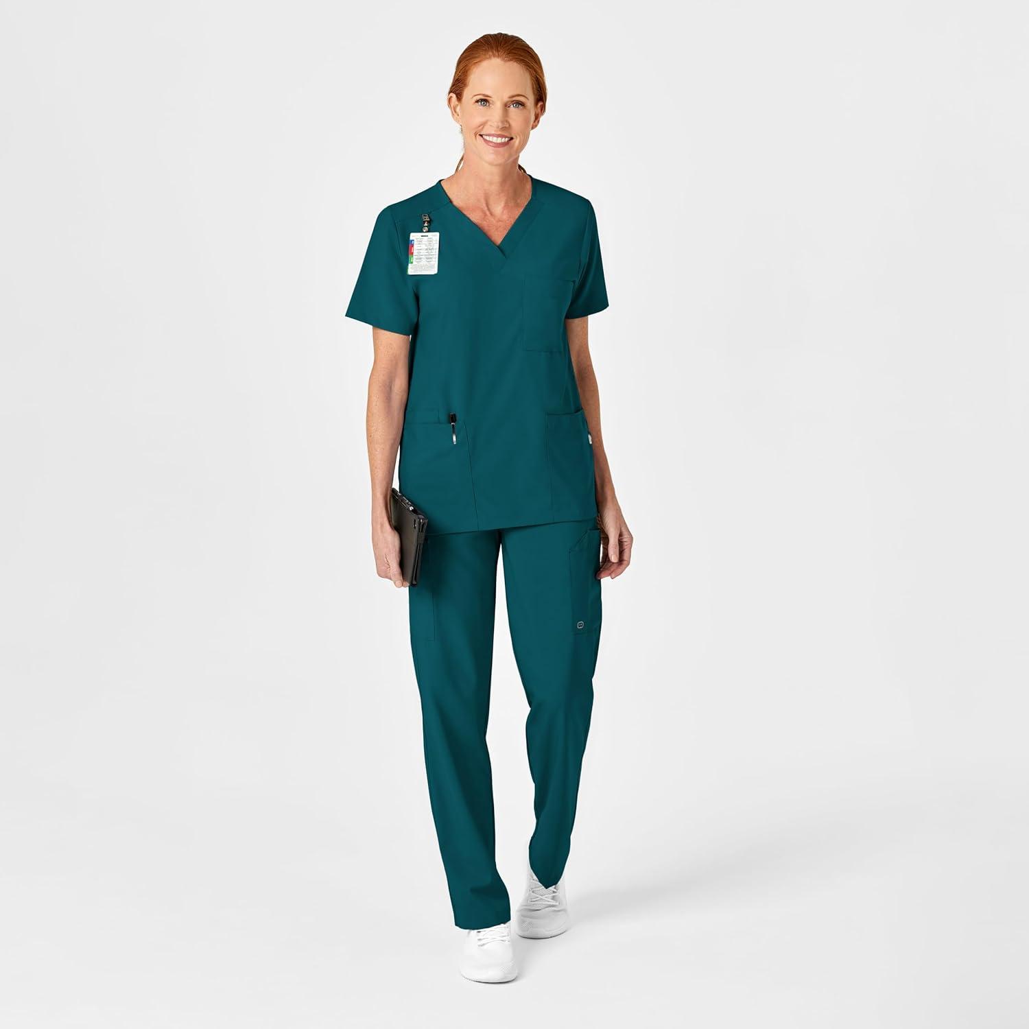 WonderWink Womens 4-Pocket Utility Top(Caribbean)