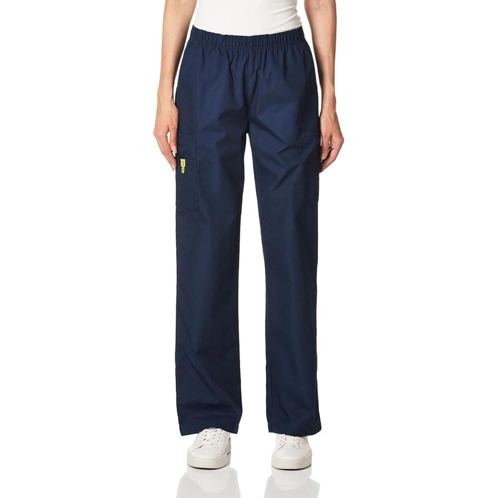 Wink Womens Quebec -Full Elastic Cargo Pant(Navy)