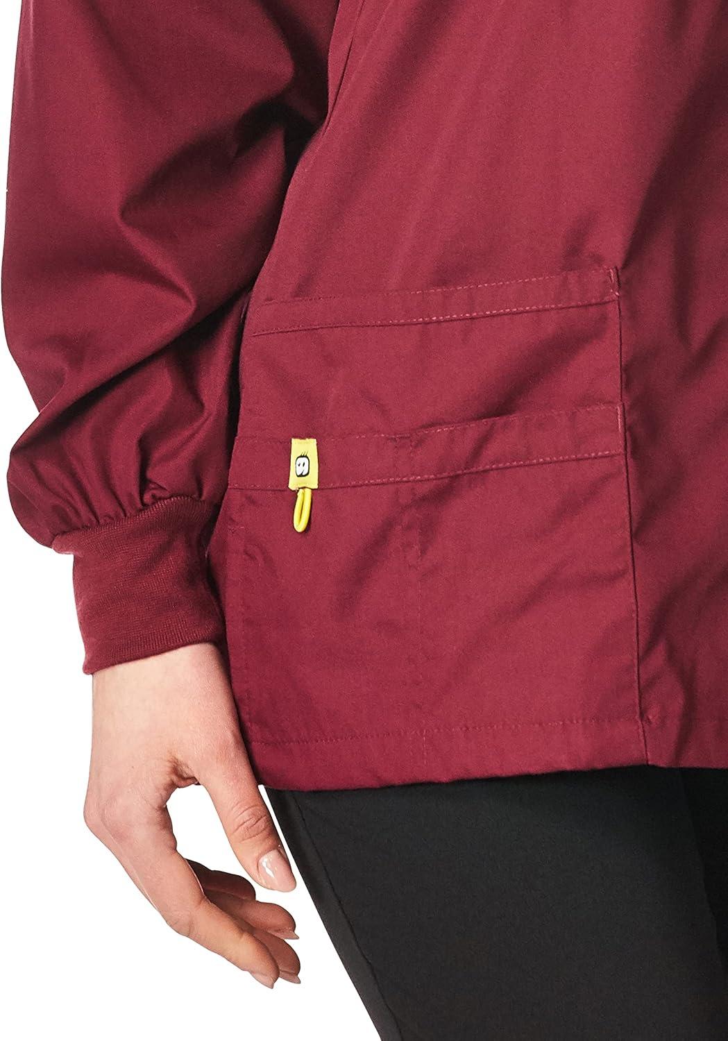 WonderWink Women’s Origins Delta Scrub Jacket(Wine)