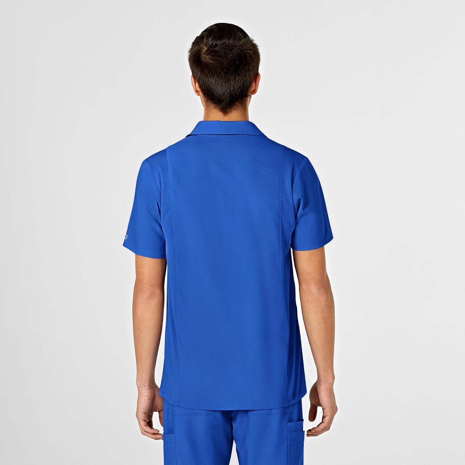 Wink W123 Men’s Collar Scrub Top(Royal)