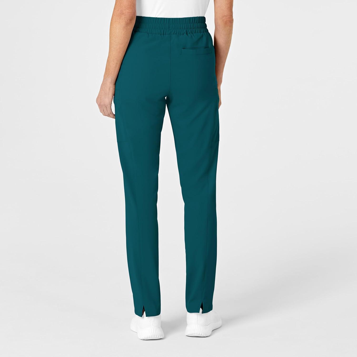 Renew Women’s High Waist Slim Leg Scrub Pant(Caribbean)
