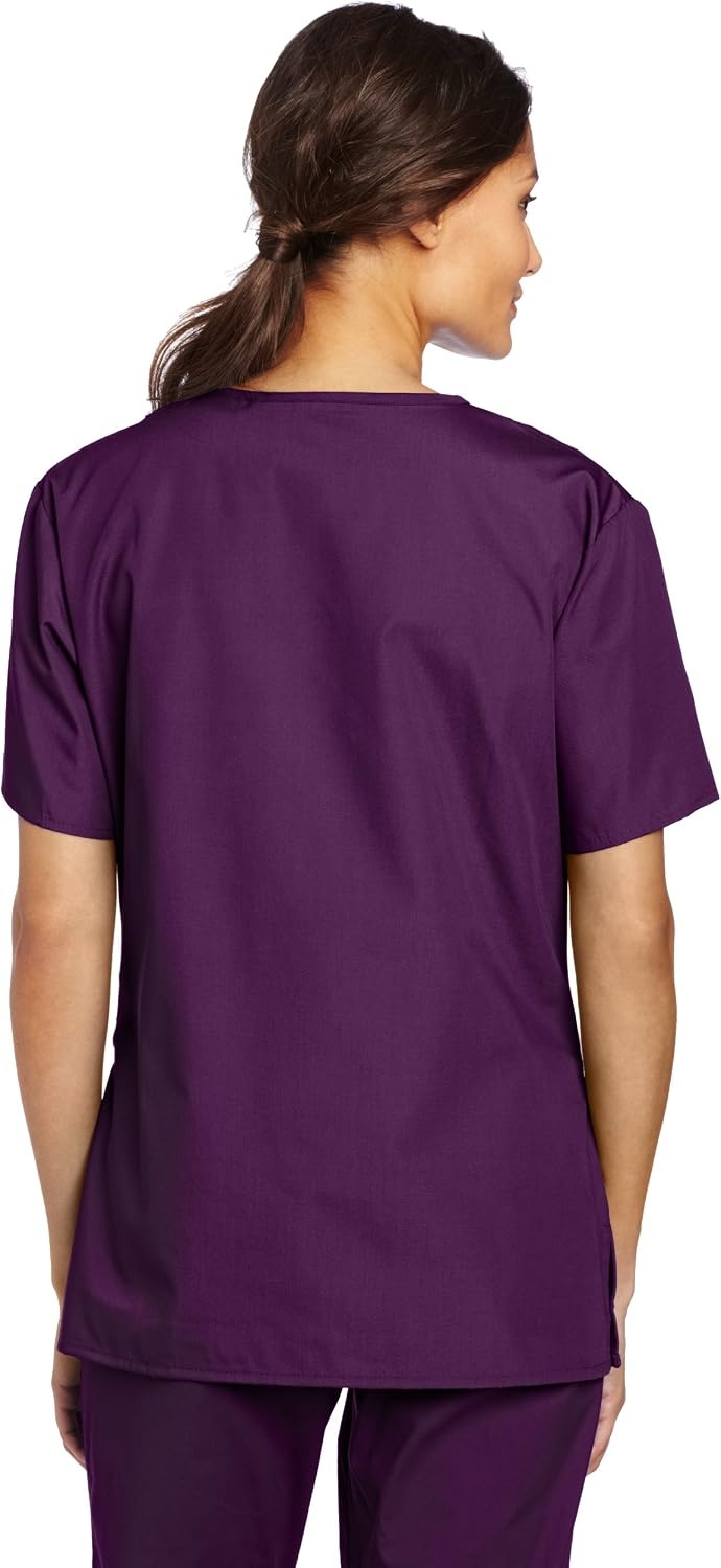 WonderWink Women’s Origins Bravo V-Neck Top(Eggplant)