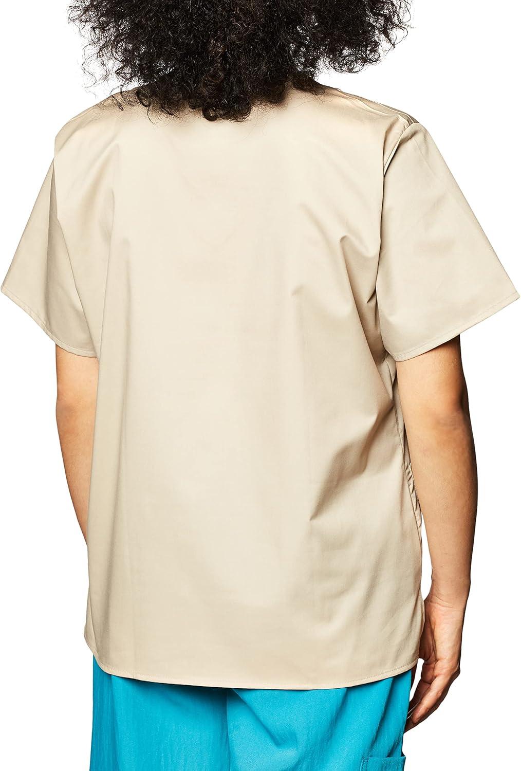 WonderWink Unisex-Adult Unisex V-Neck Top(Khaki)