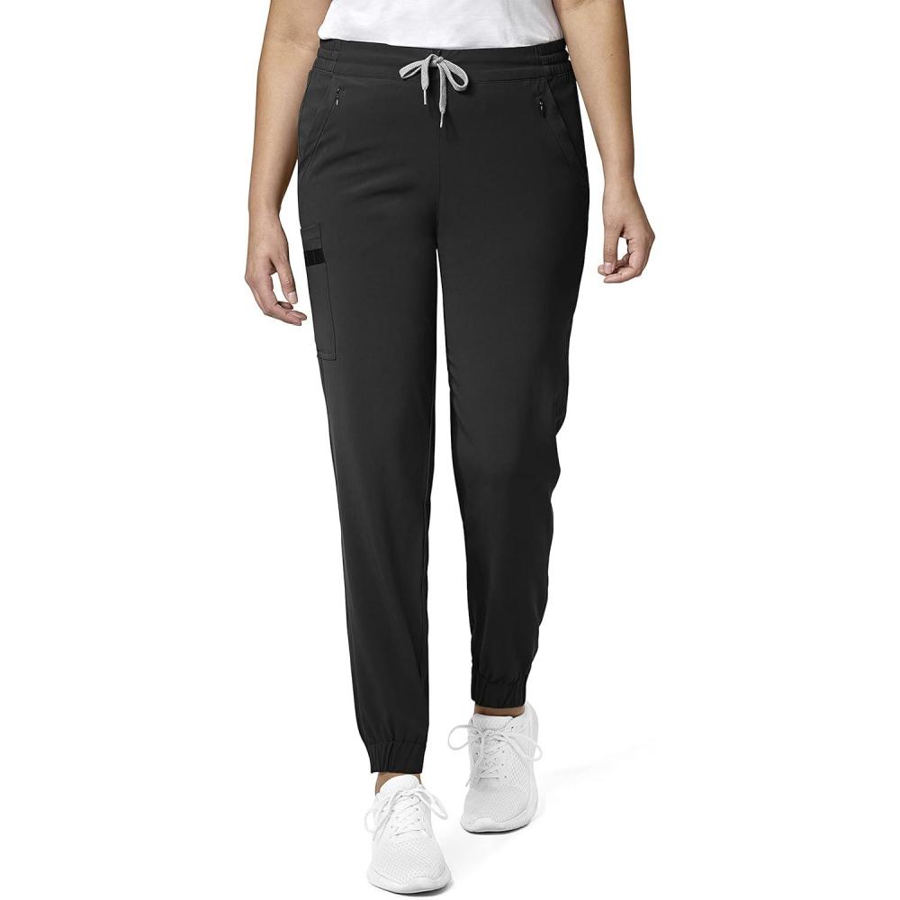 WonderWink Womens Renew Women’s Jogger Scrub Pant(Black)