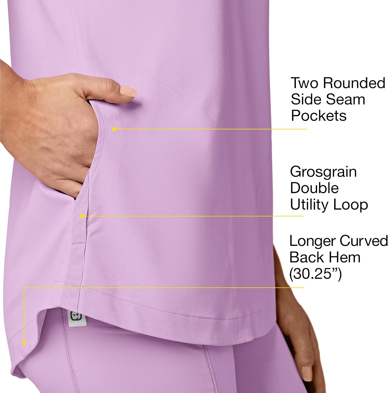 WonderWink Women’s Scrub Top(Violet Tulle)