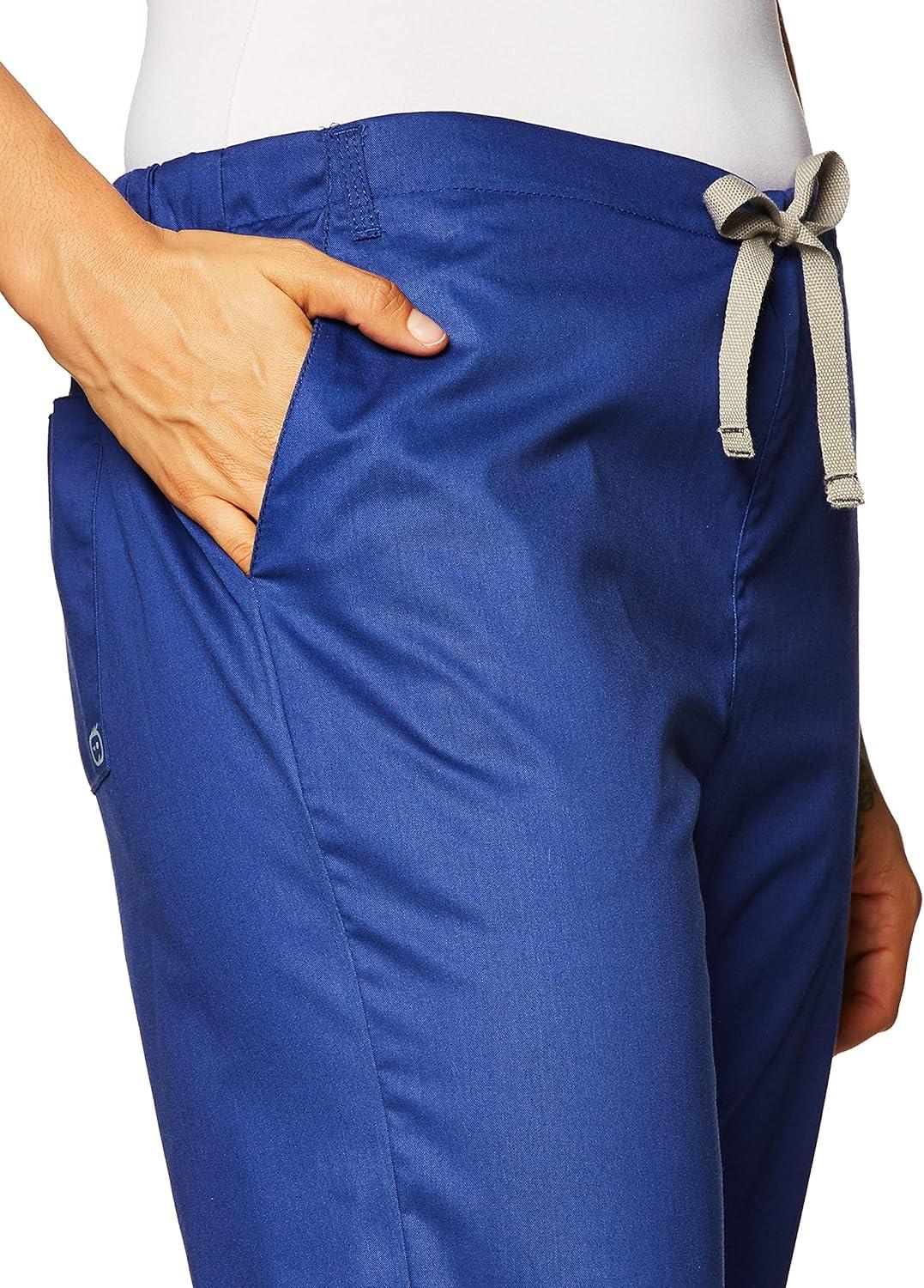 Wink WonderWORK Scrubs for Women, Flare Leg Scrub Pants(Galaxy Blue)