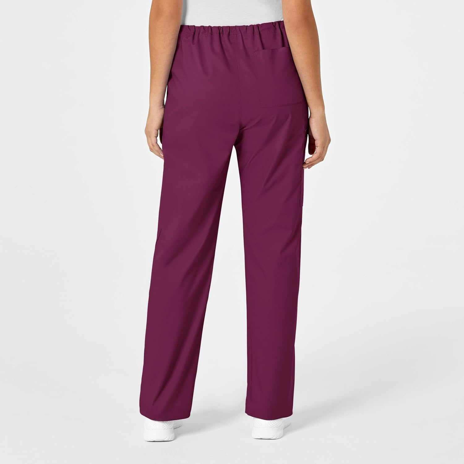 Wink WonderWORK Unisex Drawstring Cargo Scrub Pant(Wine)