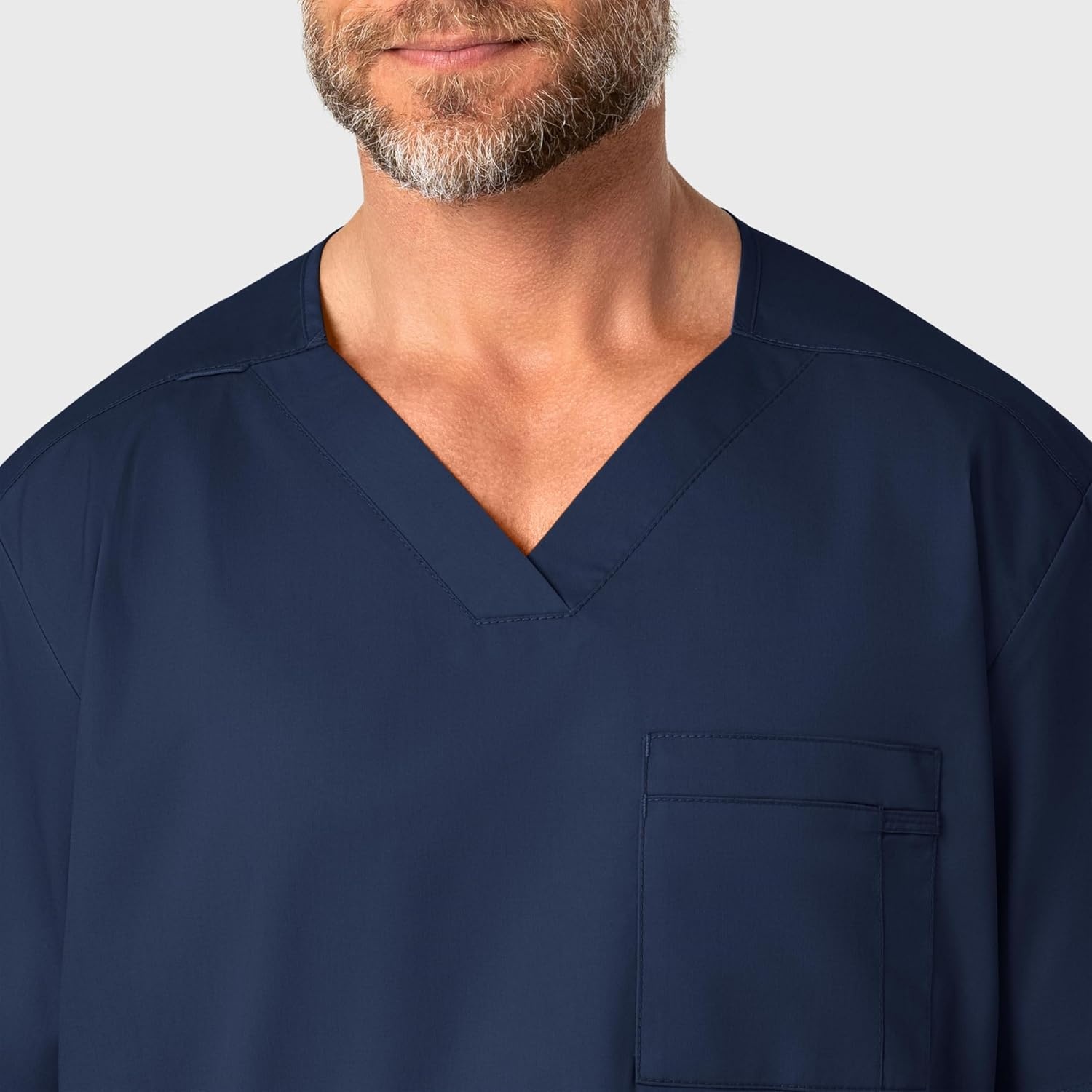 WonderWink Men’s Big Wonderwork Big Men’s V Neck Scrub Top(Navy)