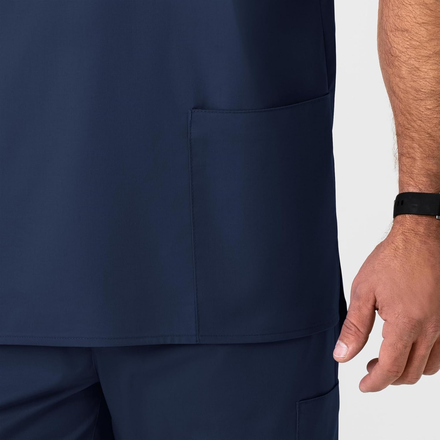 WonderWink Men’s Big Wonderwork Big Men’s V Neck Scrub Top(Navy)