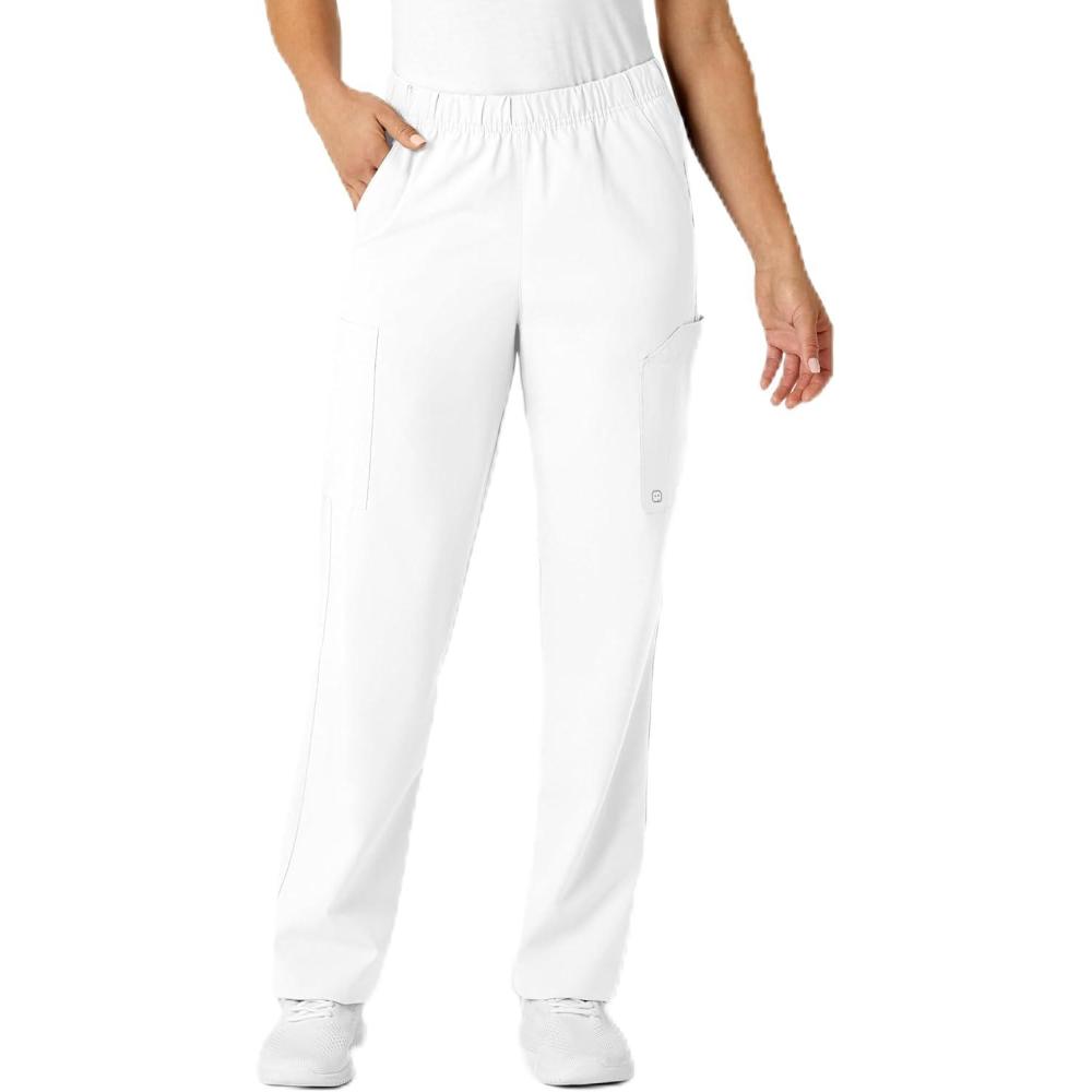 WonderWink Unisex-Adult Multi-Cargo Pant(White)