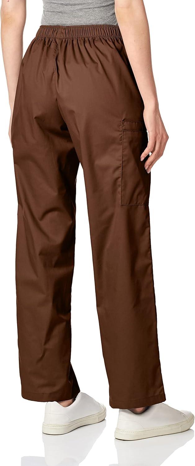 WonderWink Women’s Tall Wonderwork Women’s Pull-On Cargo Scrub Pant Tall(Chocolate)
