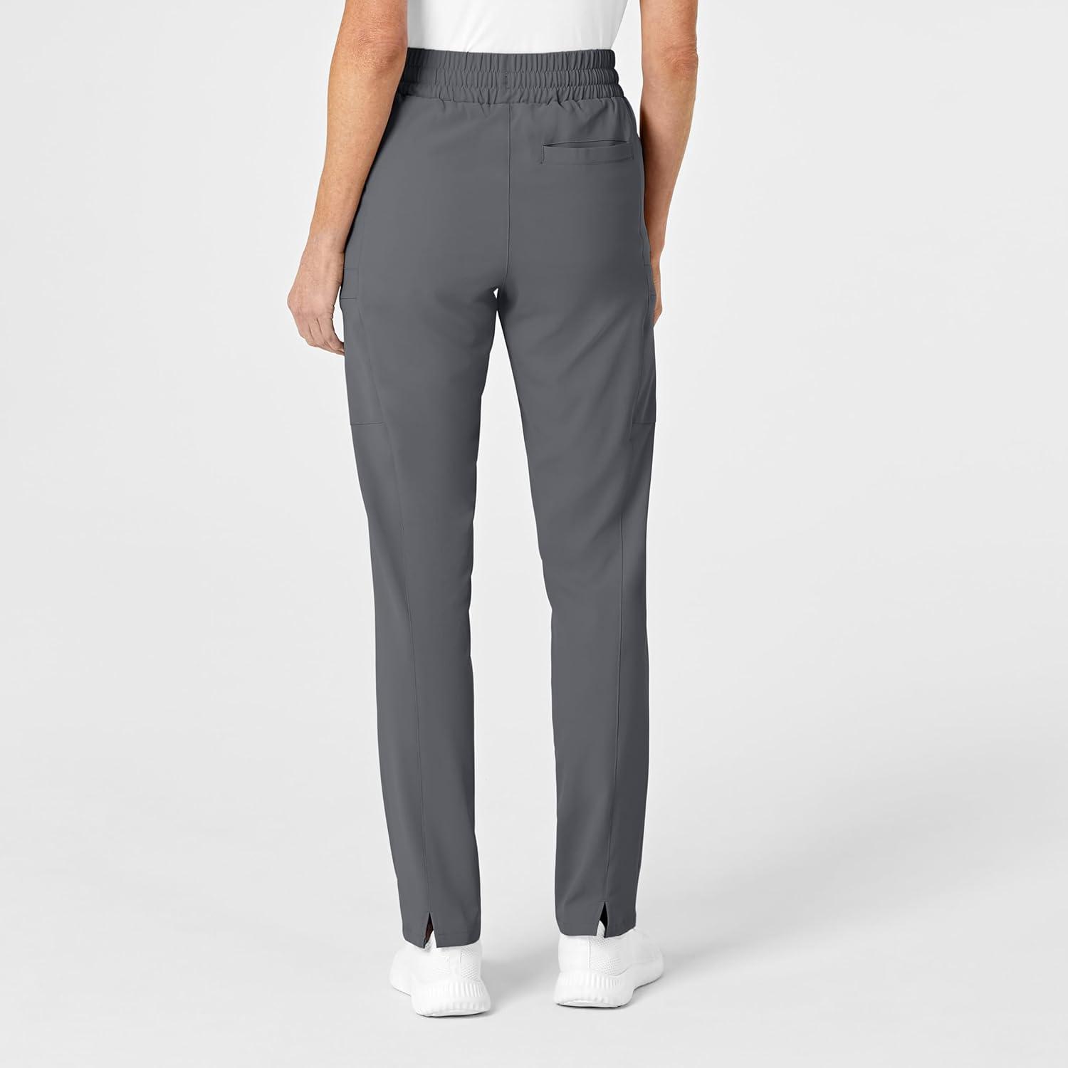 Renew Women’s High Waist Slim Leg Scrub Pant(Pewter)