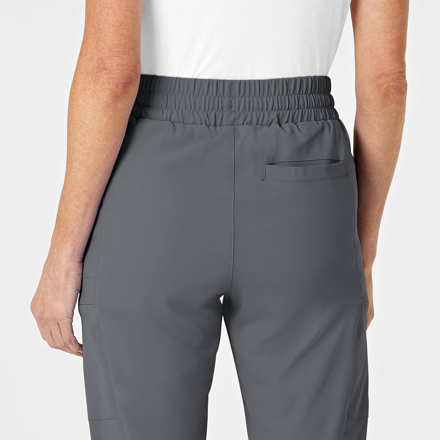 Renew Women’s High Waist Slim Leg Scrub Pant(Pewter)