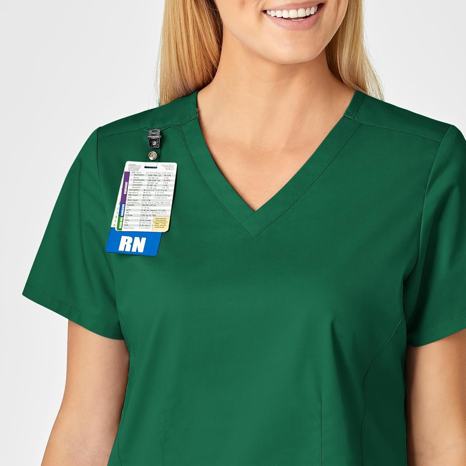WINK WonderWORK Women’s V-Neck Scrub Top(Hunter)