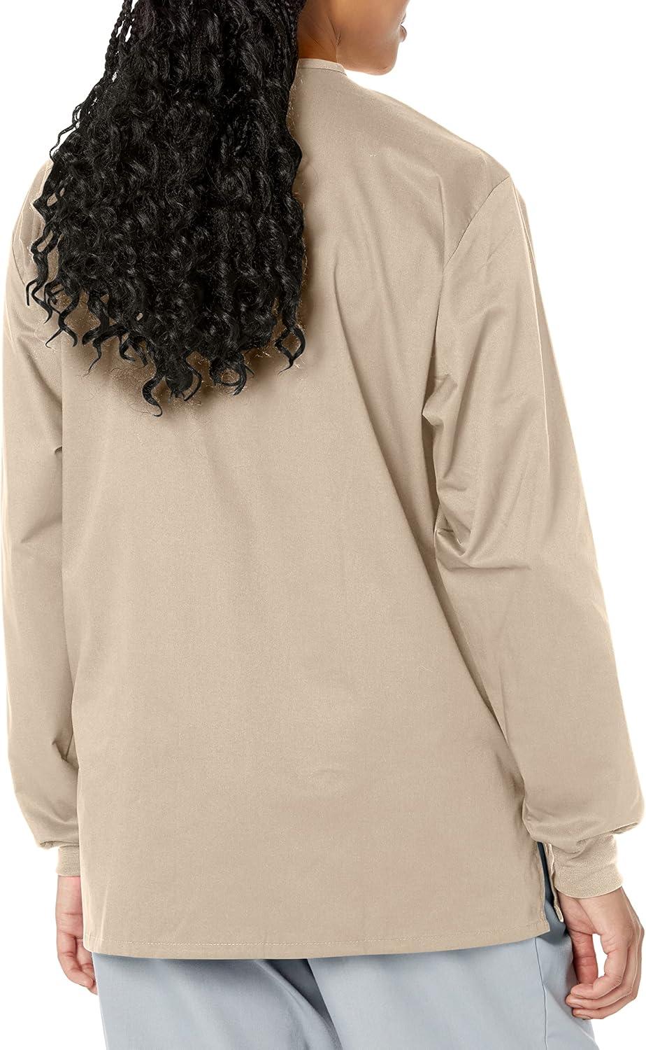 WonderWink womens Snap Front Jacket(Khaki)