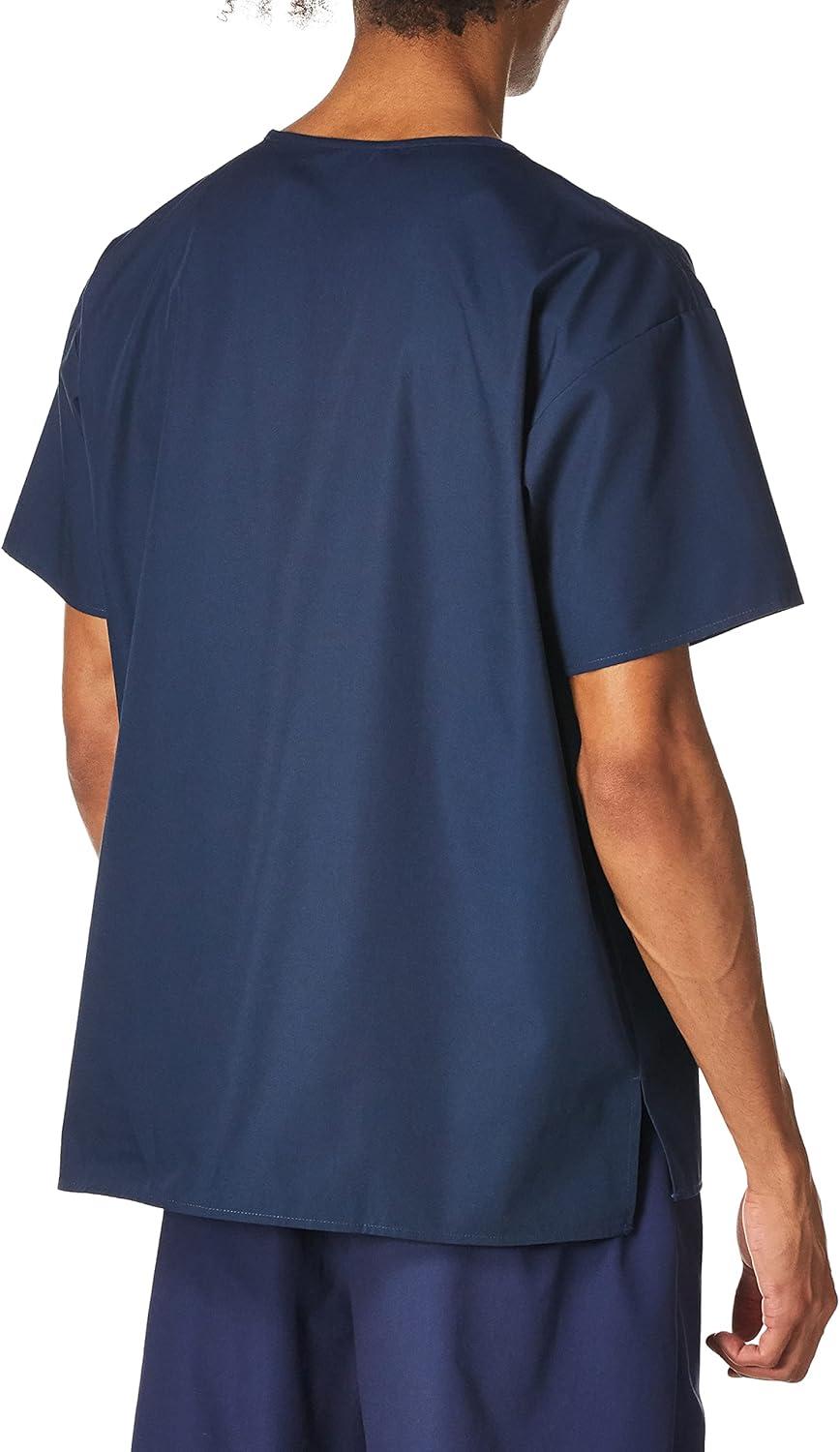 WonderWink Men’s Big The Alpha Unisex V-Neck Scrub Top(Navy)