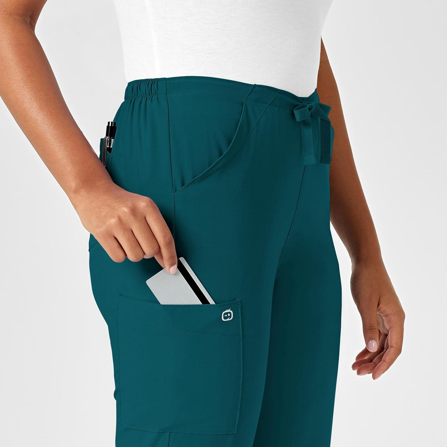 WonderWink Petite Women’s Drawstring Pant(Caribbean)