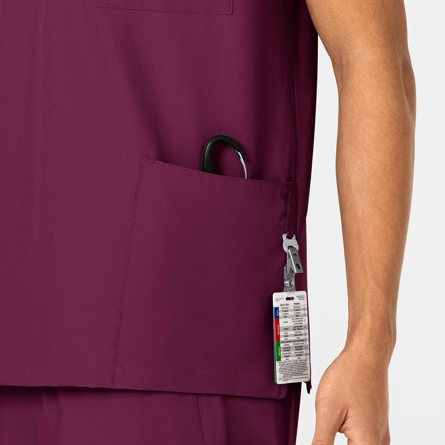 WonderWink Womens 4-Pocket Utility Top(Wine)
