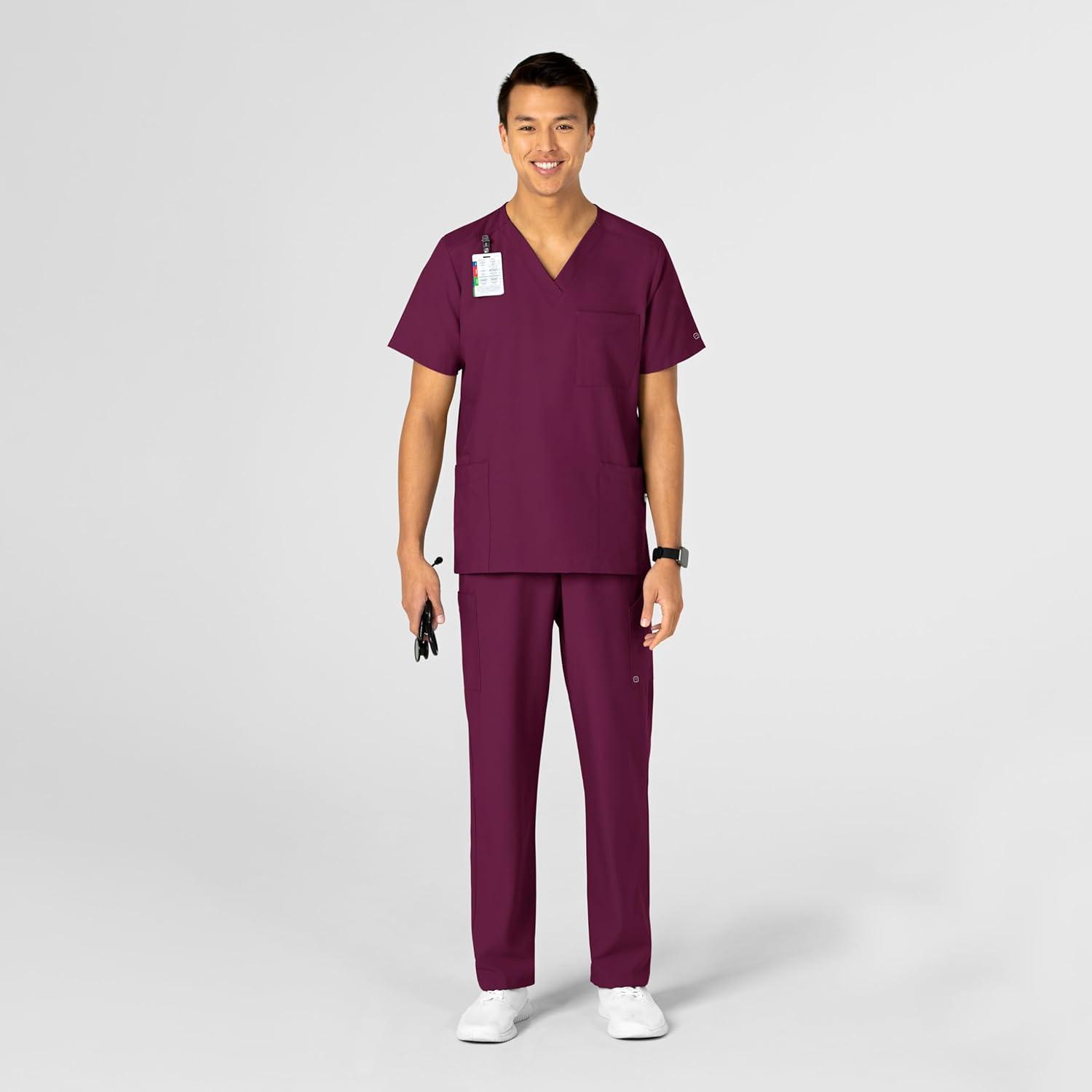 WonderWink Womens 4-Pocket Utility Top(Wine)