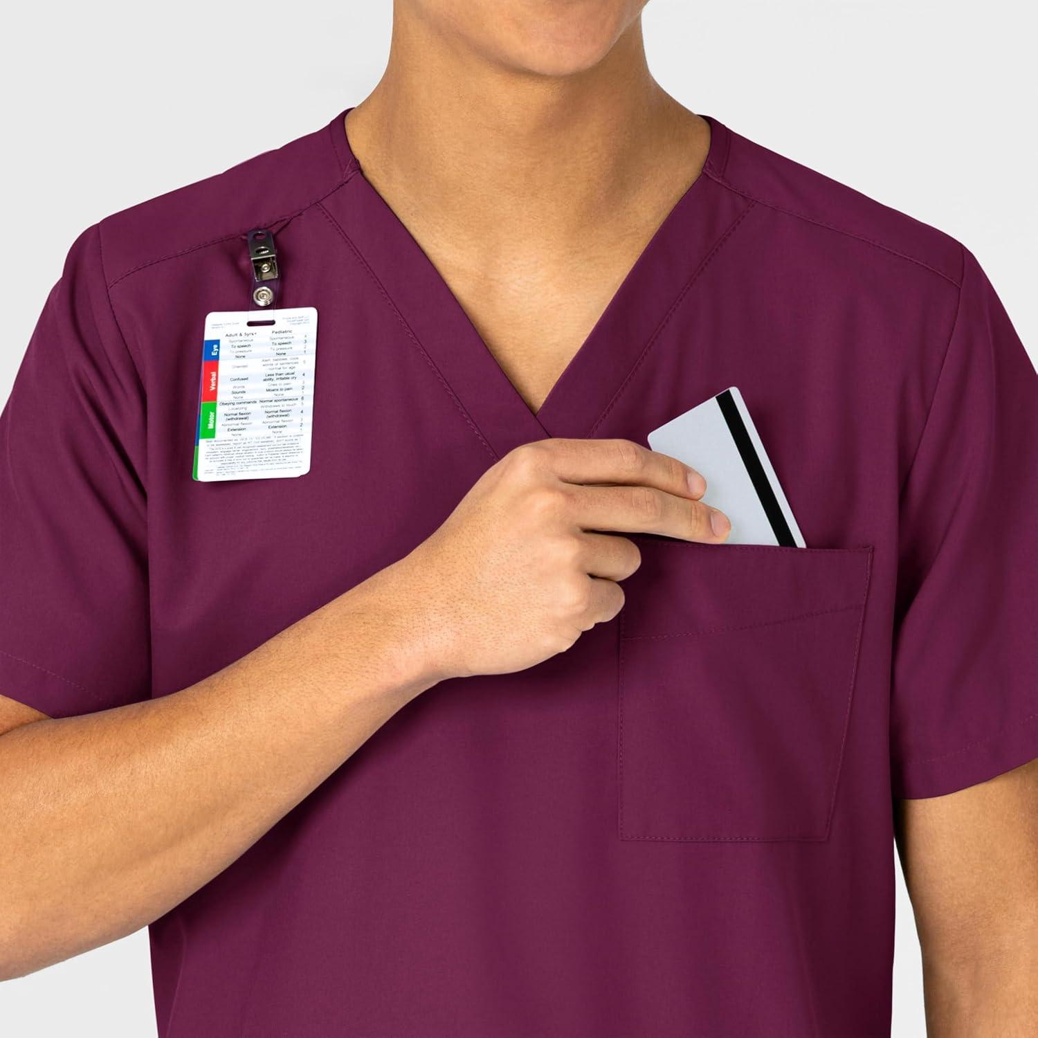 WonderWink Womens 4-Pocket Utility Top(Wine)