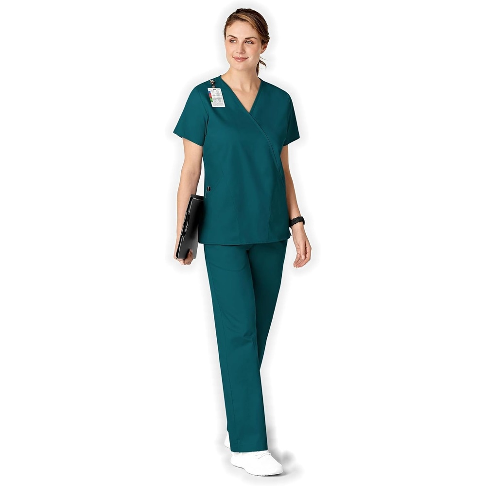 Wink Boundless Women’s Flare Leg Scrub Pant(Caribbean Blue)