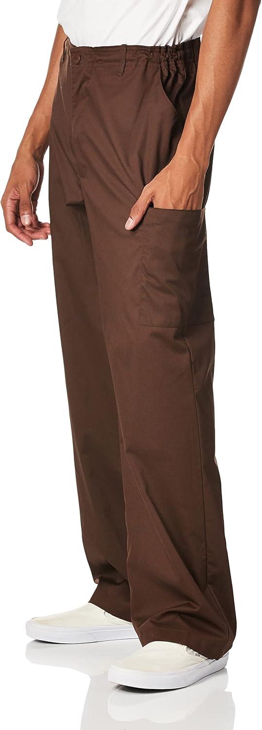 Wink WonderWORK Scrubs for Men, Cargo Scrub Pants(Chocolate)