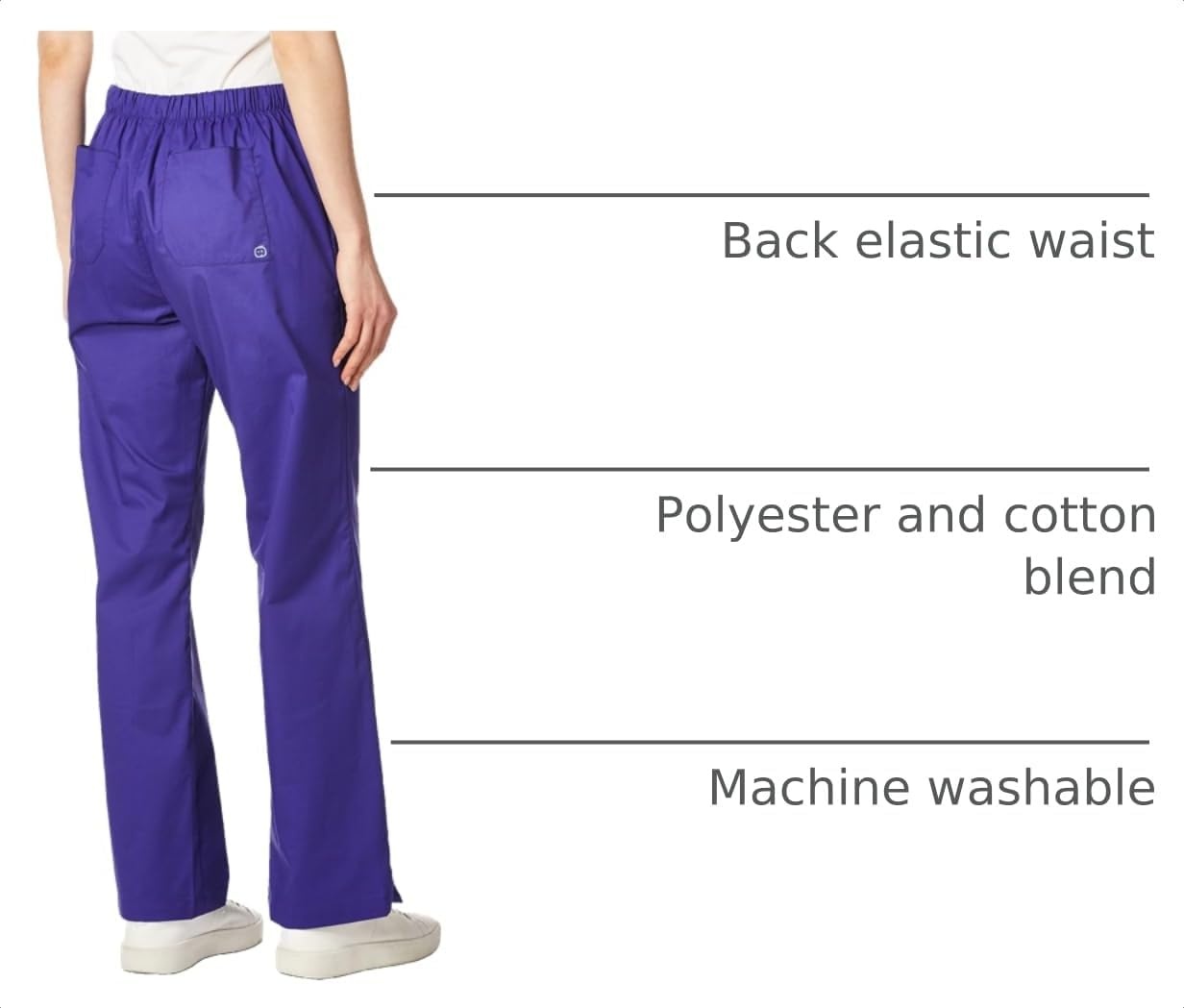 Wink Boundless Women’s Flare Leg Scrub Pant(Grape)