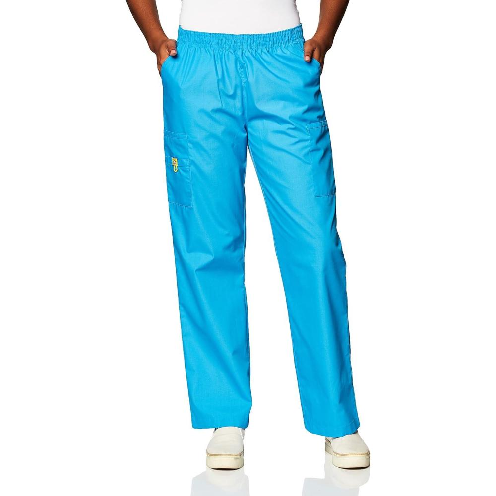 Wink Womens Quebec -Full Elastic Cargo Pant(Malibu Blue)