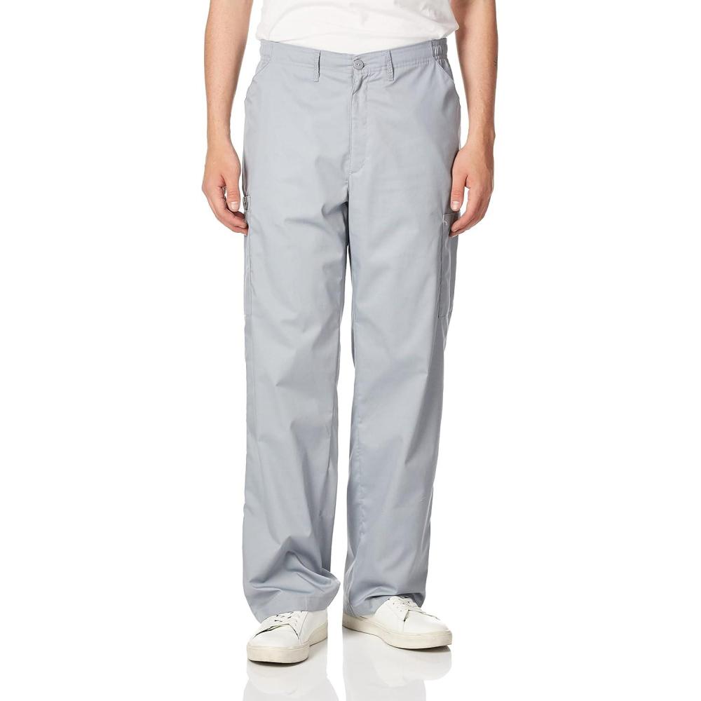 Wink WonderWORK Scrubs for Men, Cargo Scrub Pants(Grey)