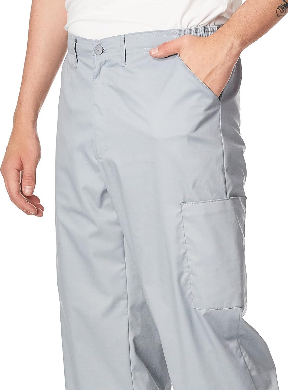 Wink WonderWORK Scrubs for Men, Cargo Scrub Pants(Grey)