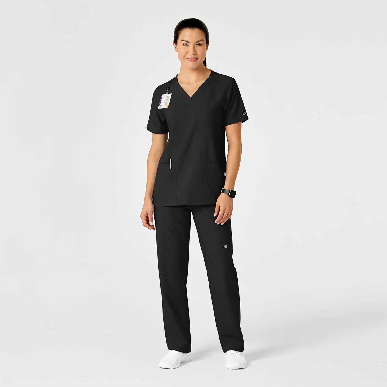 WonderWink Unisex-Adult Multi-Cargo Pant(Black)