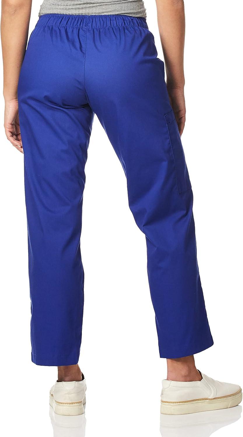 WonderWink Women’s Tall Wonderwork Women’s Pull-On Cargo Scrub Pant Tall(Galaxy Blue)