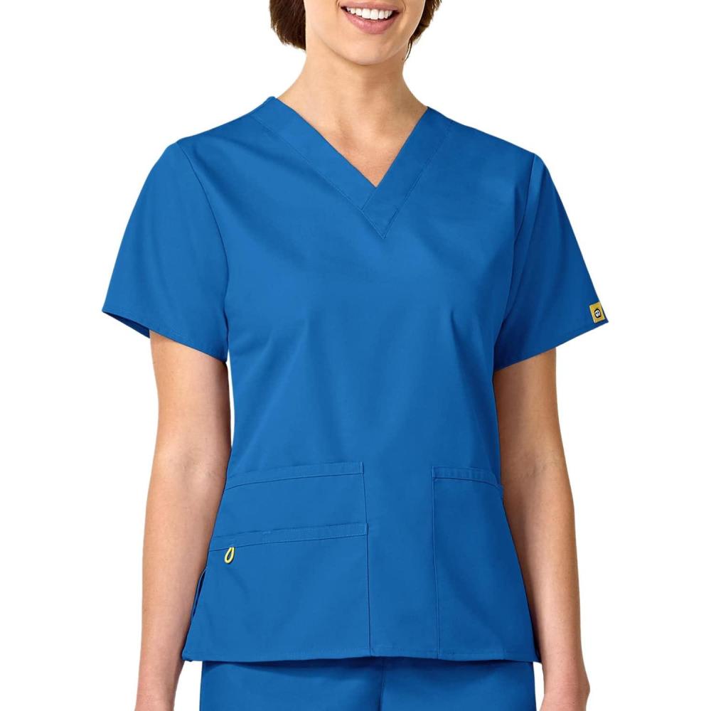 WonderWink ‘The Bravo’ Scrub Top Royal Medium