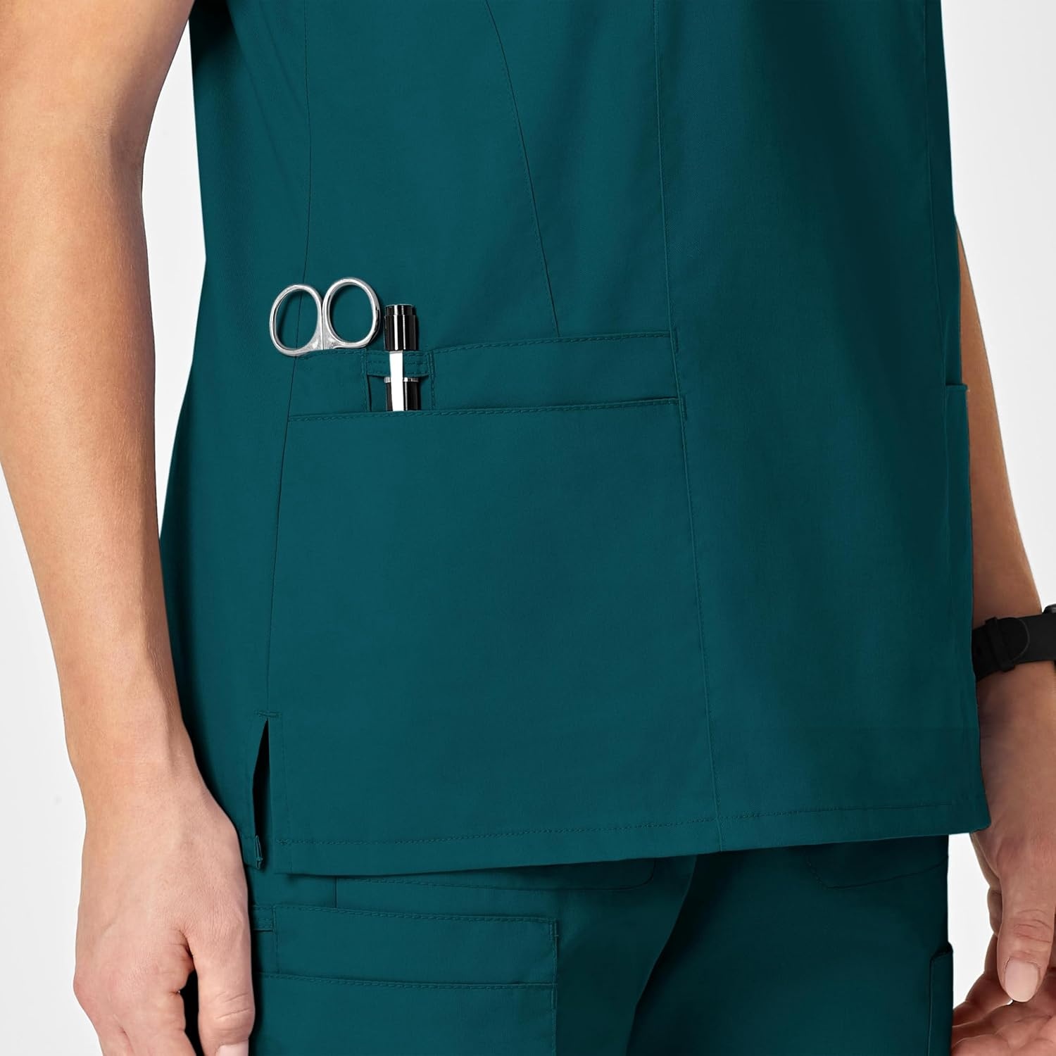 WINK WonderWORK Women’s V-Neck Scrub Top(Caribbean)